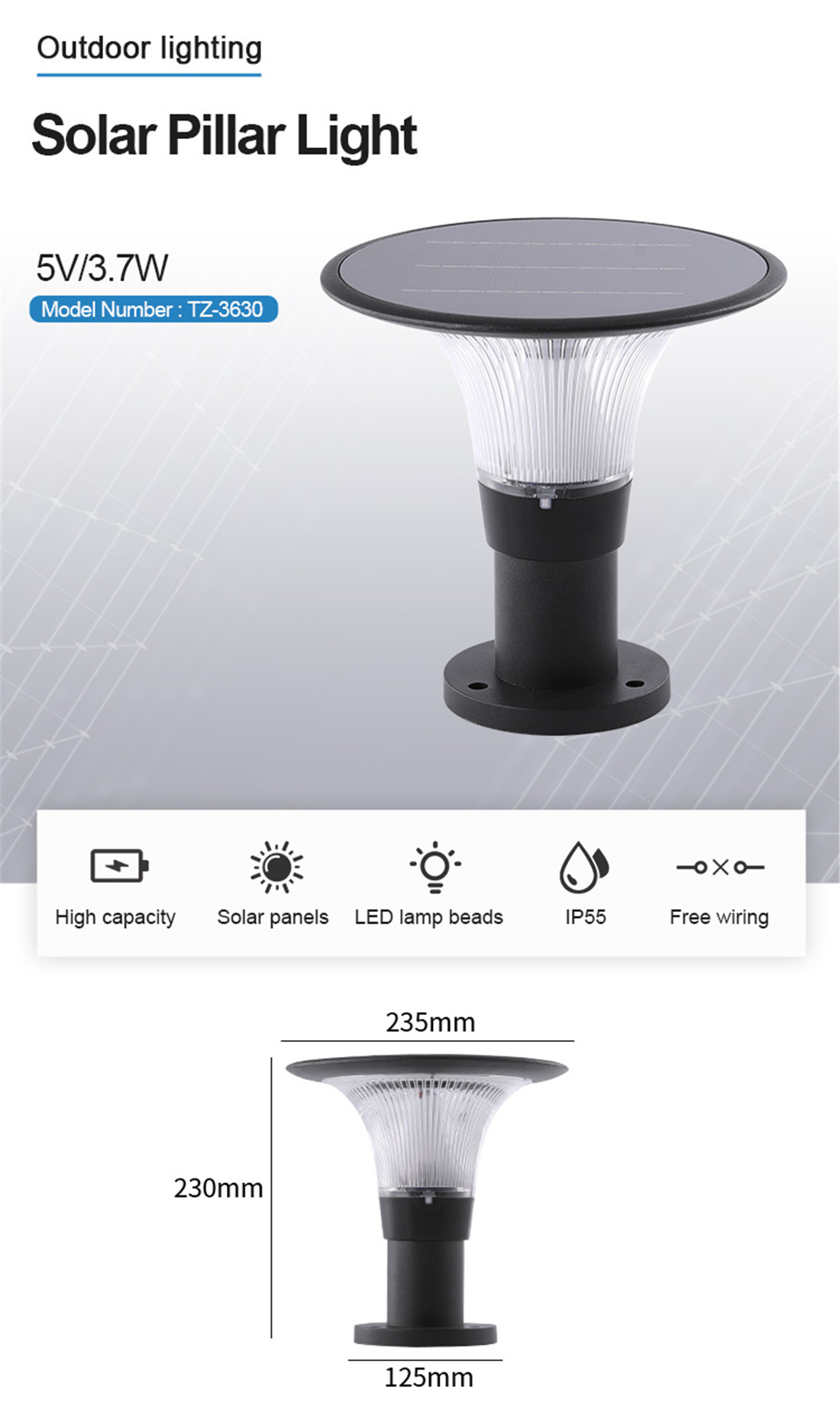 Smart RGB Solar Garden Lawn Light