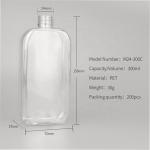 Customized Empty Plastic Juice Bottles ODM Transparent With Cap