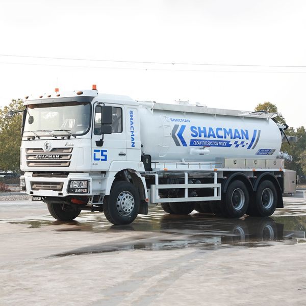 SHACMAN 20000kg Vacuum Sewage Suction Tanker Truck Sewerage Waste Cleaning Vehicle