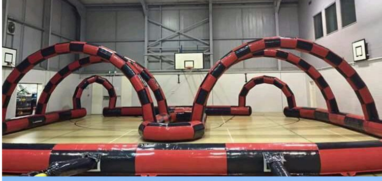 0.45mm Pvc Tarpaulin Inflatable Zorb Ball Race Track For Sport Games