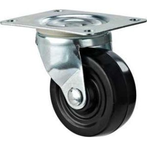 Quality Other caster European plate black rubber casters wheel wholesale