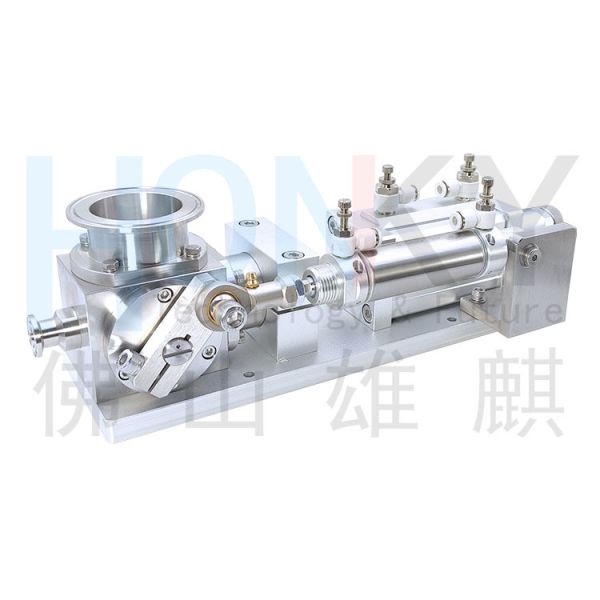 Air Driven Cat Food Cat Strips Packing Machine Using Ceramic Piston Pump With High Speed For Meet Jam Packing