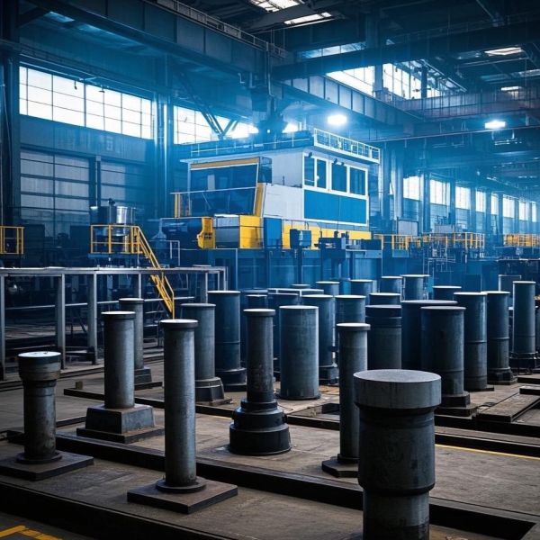 550KN T Type Pier Bollards Single Bitt Bollard Galvanized For Marine Outfitting