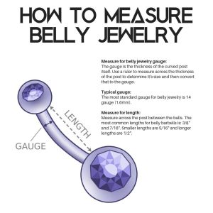 5mm Silver Titanium Belly Button Jewelry 14G Titanium Navel