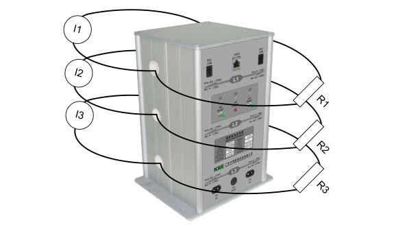 Wide Current Range Isolation Current Transformer Three Phase 200A RS485 Port