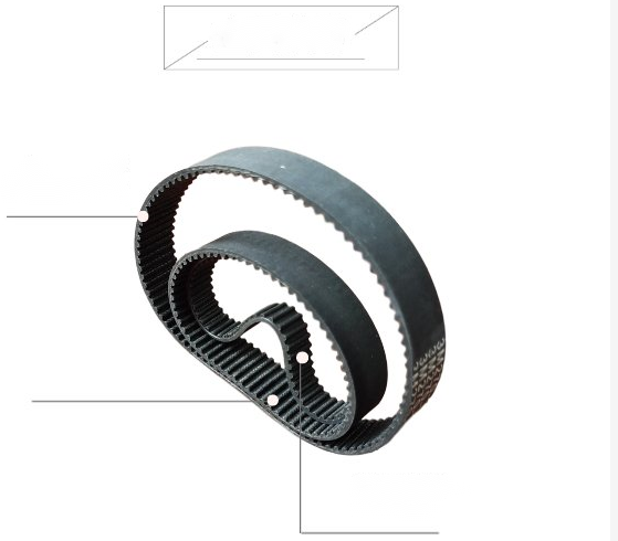 Made Flatbed Cutter Black X Direction Belt for Pattern Cutter Machine Accessory Parts
