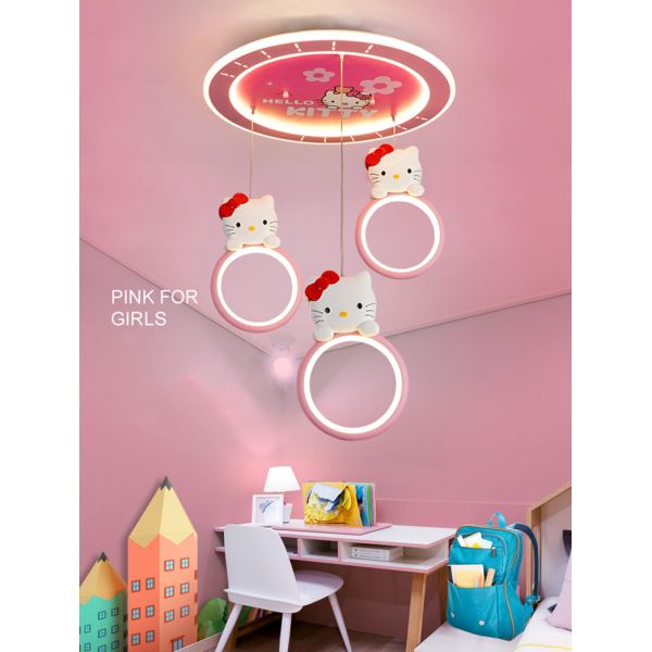 Pink Chandelier Girl room Baby hello kitty room light(WH-MA-183)