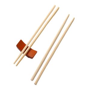 Personalized Round Bamboo Chopsticks for Sushi Natural and Environmentally