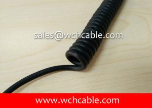 Quality UL21322 Acid Resistant Extension Lead Curly Cable 60C 90V wholesale