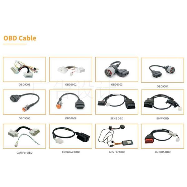 Wiring Connection Solution Provider Customize OBD Scanner Adapter OBD 2 Extension Cable