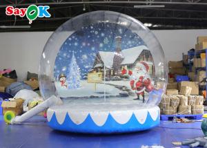 China Outdoor Indoor Romantic Inflatable Snow Globe Christmas Decoration on sale