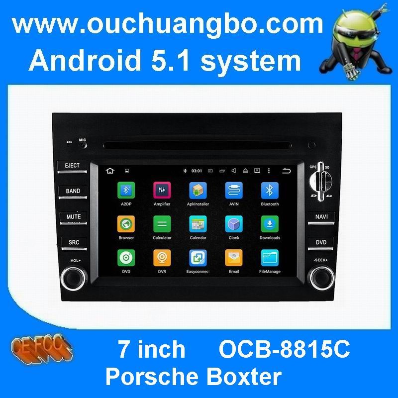 Ouchuangbo car dvd navi android 5.1 for Porsche BOXTER CAYMAN 911 with capacitance touch screen HD 1080 wifi