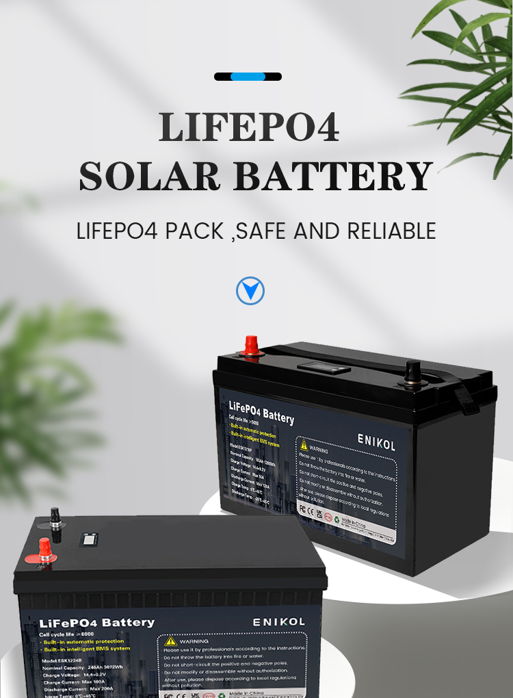Bluetooth 12V Lifepo4 Batteries 3kw 200ah 240ah Solar Lithium Battery Pack Bms