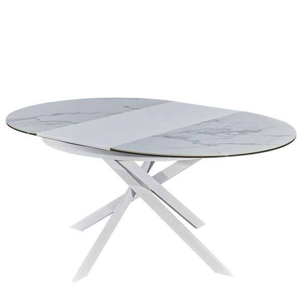 Modern Mable Top Living room Round Shape Furniture Dinning Table Set