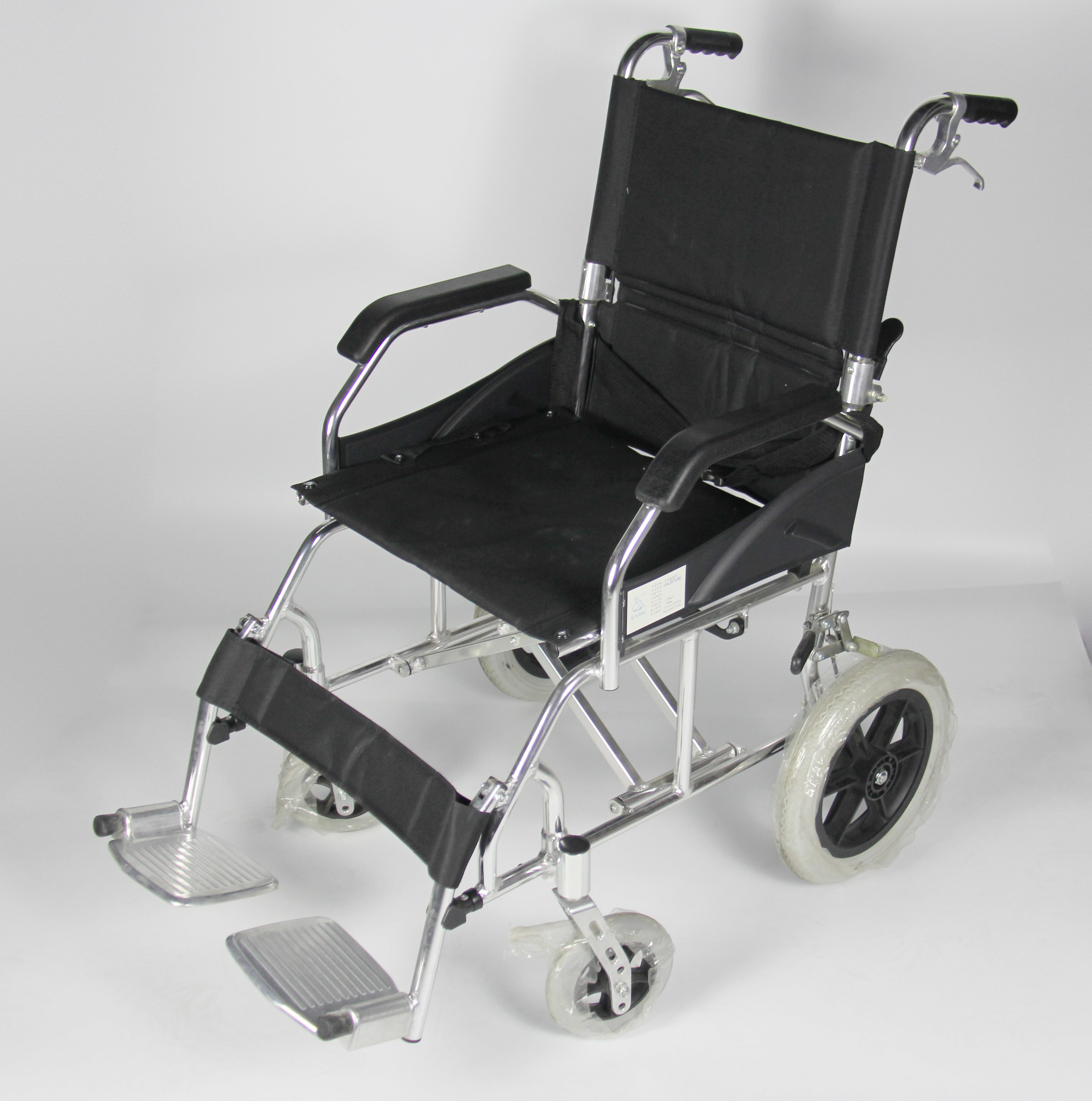 Portable Lightweight Foldable Aluminum Manual Wheelchair Easy Carry For Elderly