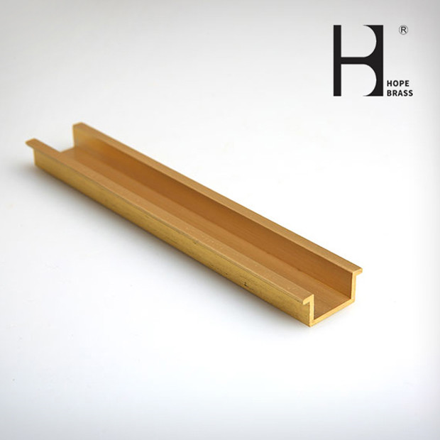C3850 8ft Copper T Y U Shapes Sections Customised Brass Profiles Brass Extruding Profiles Customized Shape ODM OEM