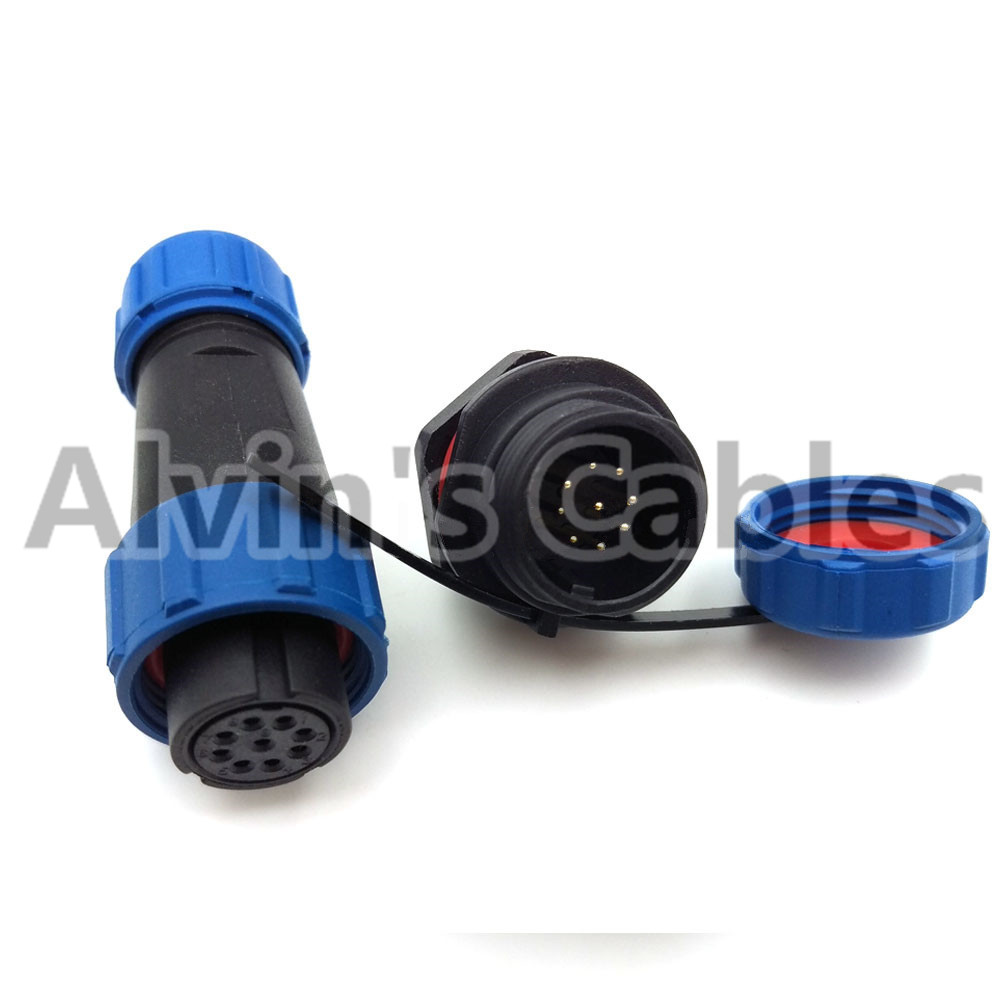 SP13 Series Aviation Connector , Waterproof Electrical Connectors Copper Conductor