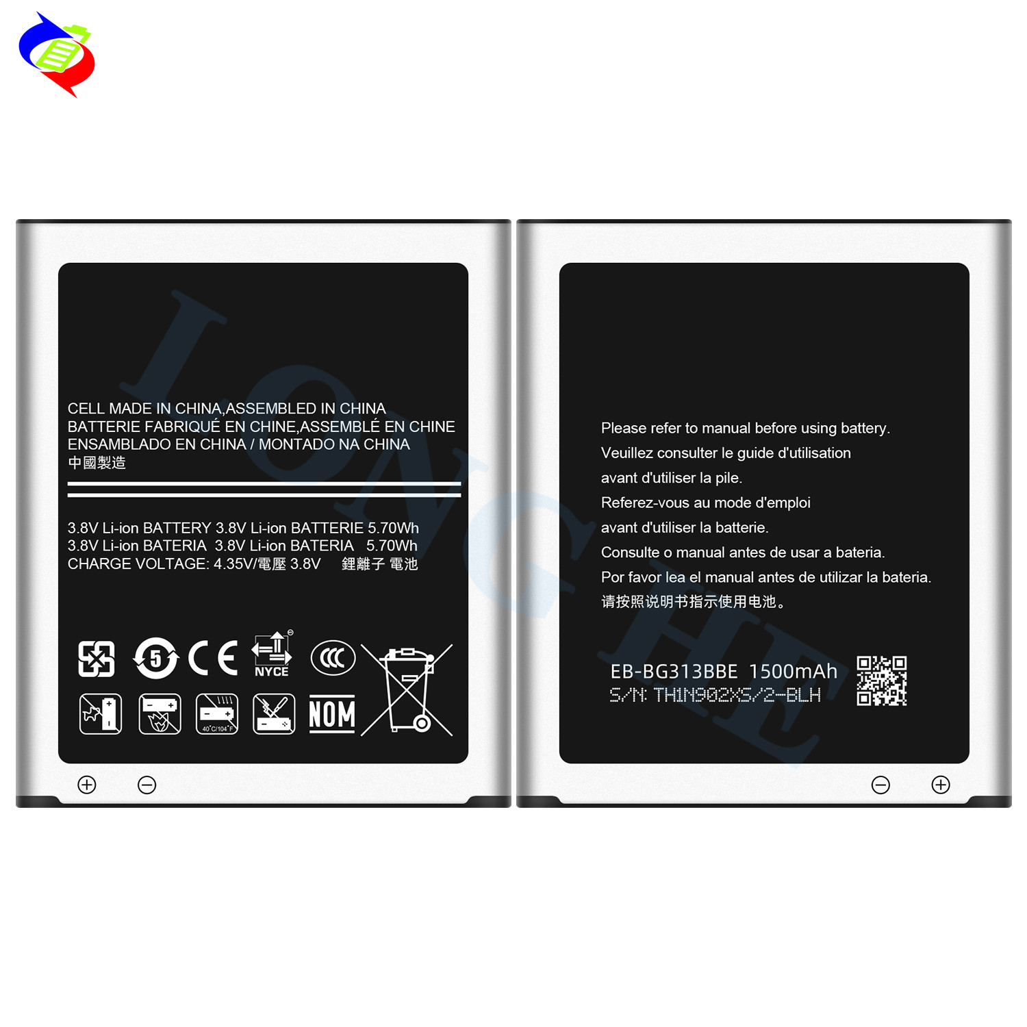 Original Mobile Phone Battery EB-BG313BBE for Samsung Galaxy ACE 3 ACE 4 Neo ACE 4 Lite J1 Mini Prime Trend 2 G313H S7272 S7562C