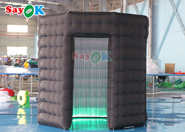 Customized Inflatable Photo Booth Round Roofless Led Blow Up 360 Photo Booth