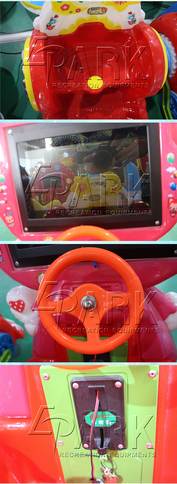 Cartoon Design Ahri Swing Kiddy Ride Machine / Kids Rocking Car Toy