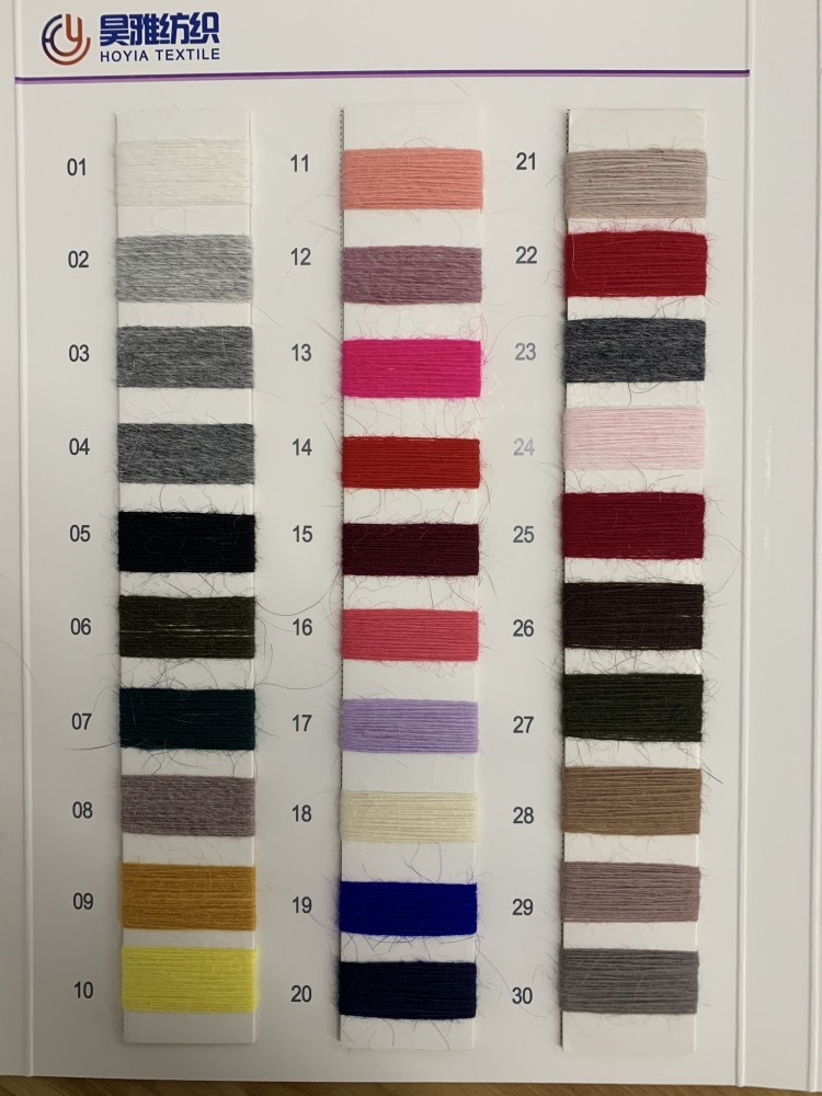 1/15NM Blending Soft Silk Long Mink And Rabbit Yarn For Hand Woven Sweater Bodysuit