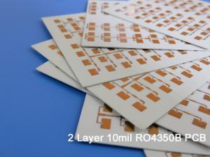 China Rogers 4350 PCB Double Sided High Frequency Circuit Boards 10 Mil on sale