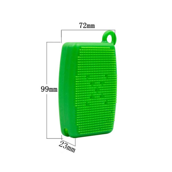 Customized Soft Silicone Shower Brush Exfoliating Body Scrubber With Soap Dispenser