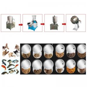 China Small Pet / Dog / Cat Food Extruder Machine Fish Feed Pellet Machine With CE on sale