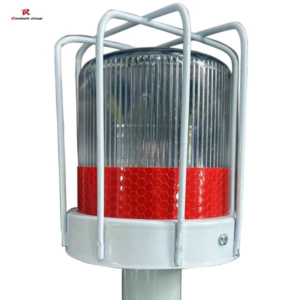 Led Flashing Solar Traffic Cone Warning Lights Blinker Traffic Barricade Light With Mesh Cover