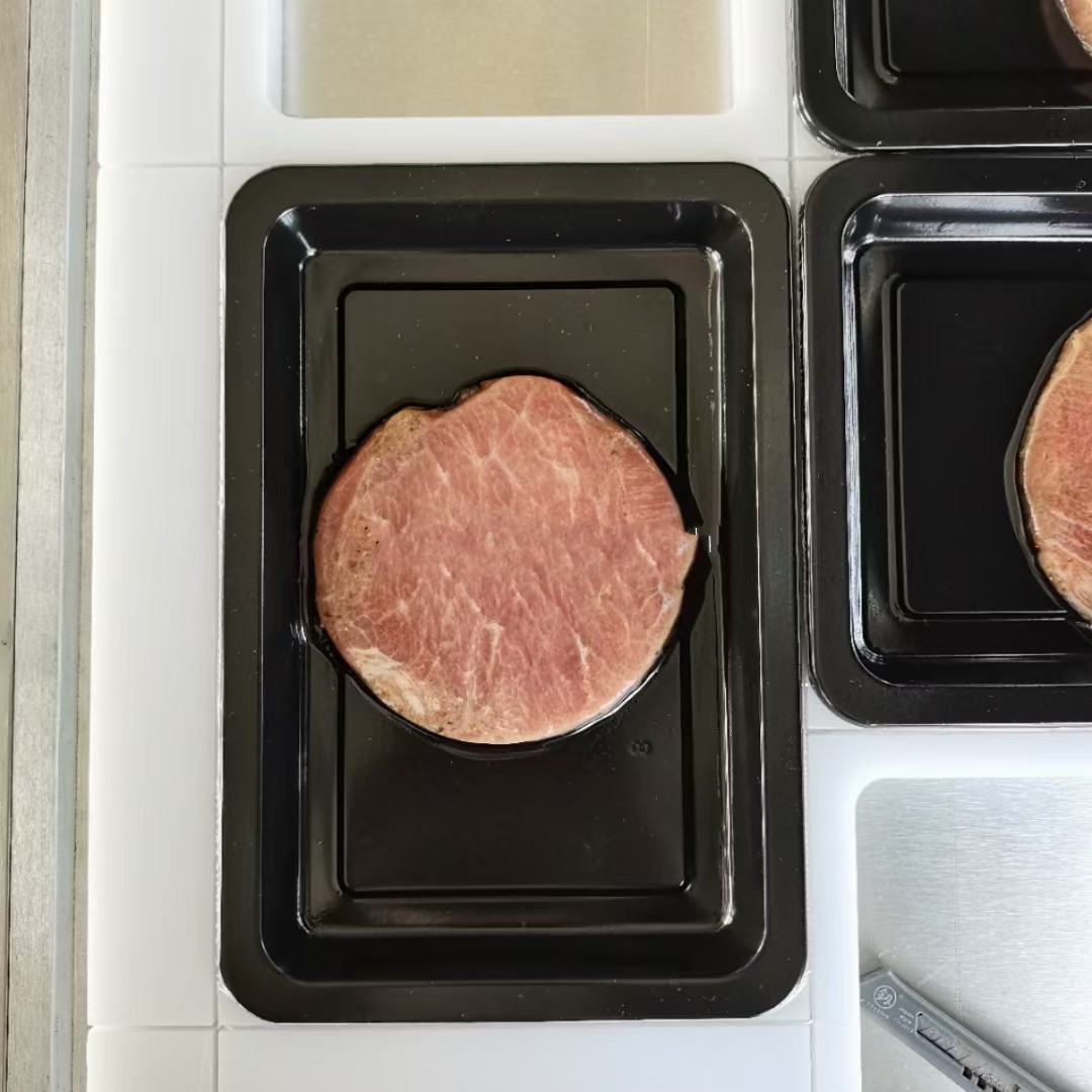 Food Vacuum Meat Packing Machine Vaccum Sealing Two Trays For Commercial
