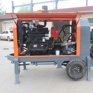 Mini Cement Mortar Truck Stationary Concrete Pump Portable Pumpcrete