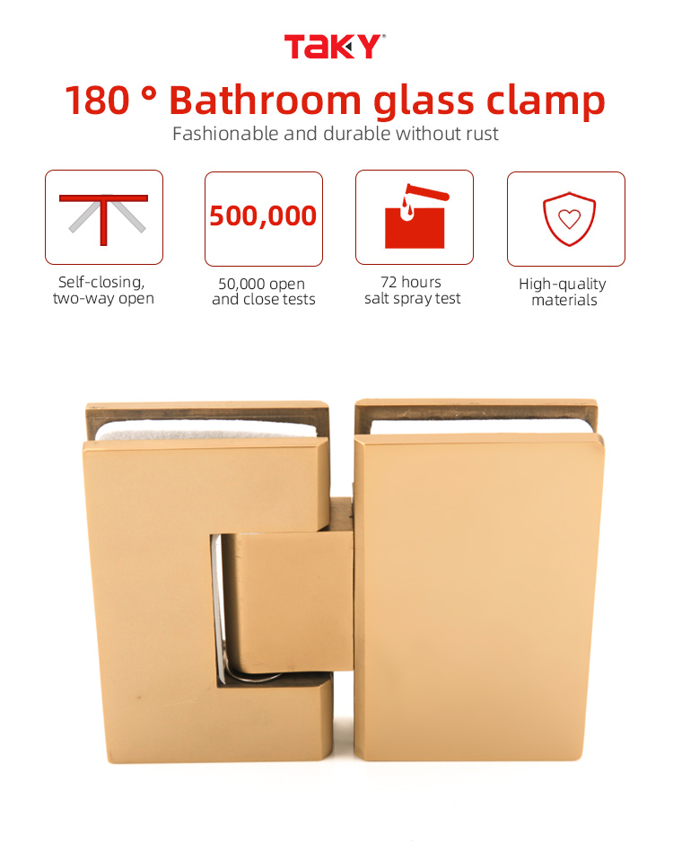 Acrylic Tray 180 Degrees Wall To Glass Door Hinge Frameless Glass Pivot Hinge Hydraulic Shower Hinges