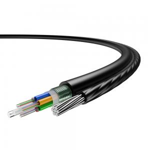 China Outdoor Armored Aerial Optical Fiber Cable Self Supported Of FTTX on sale