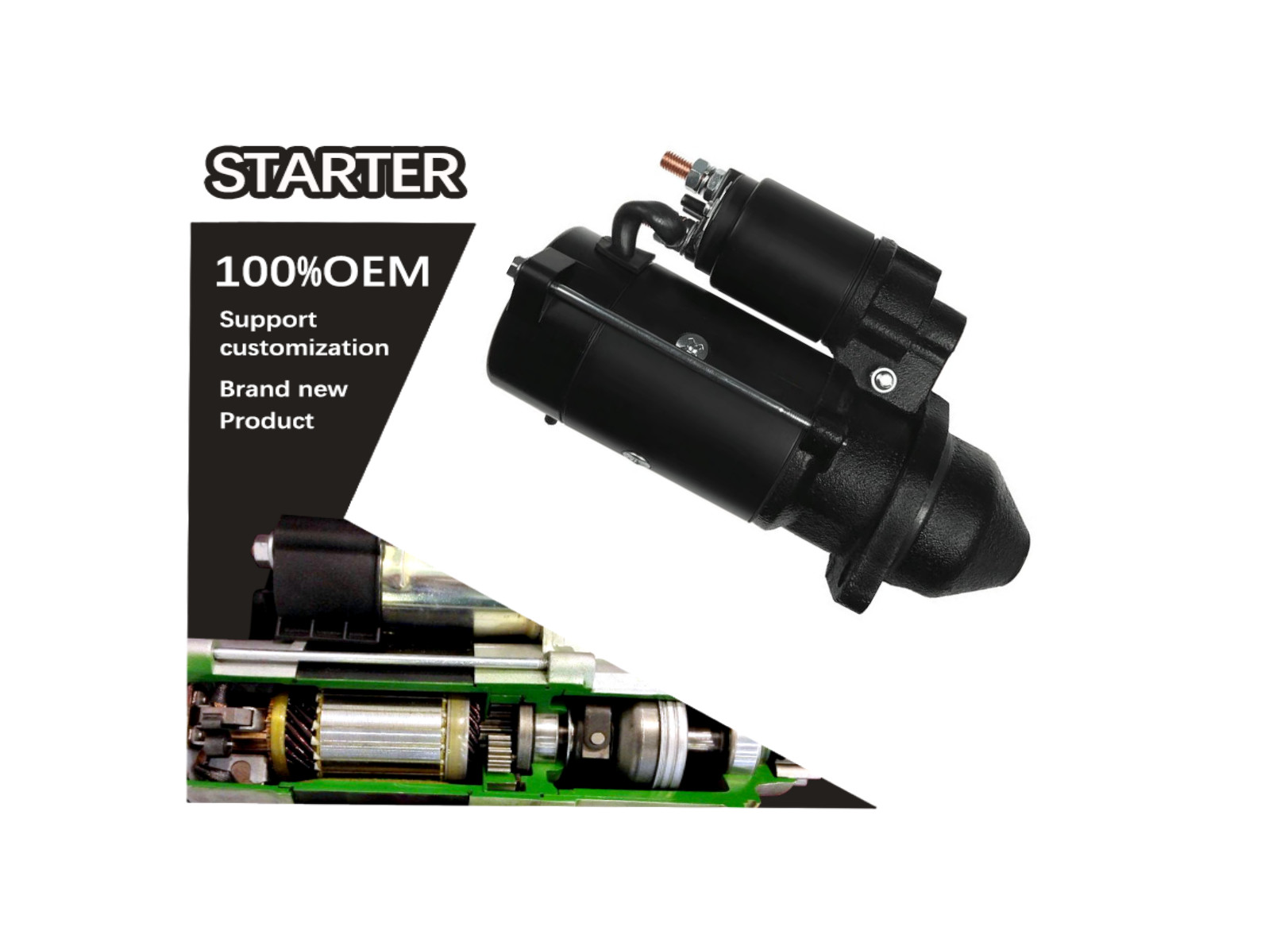 12V 11T CW STARTER 11.132.433, 11.132.305 11.132.259 296190300 296191800 29619400 296195620 296195640 1530359C1