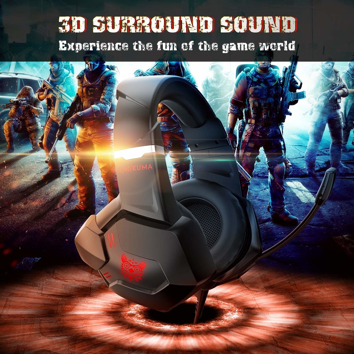Wired Onikuma K11 Noise Cancelling Gaming Headphones