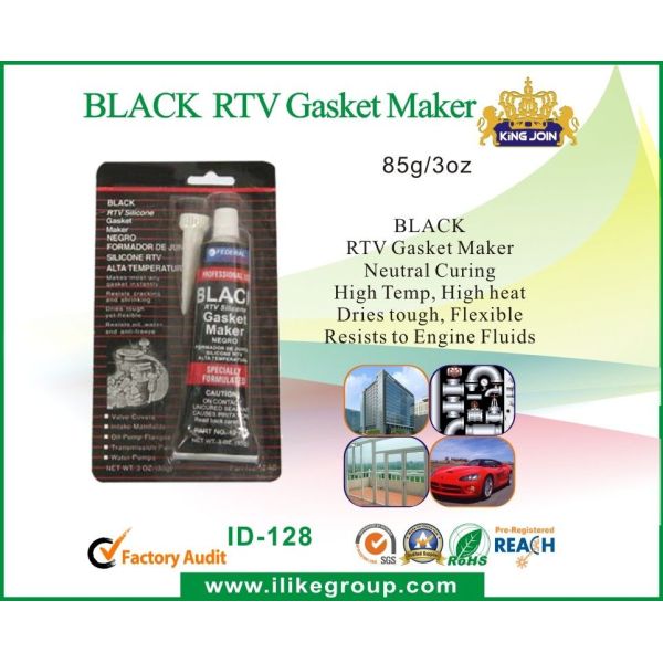 General Purpose Black RTV Silicone Sealant High Temperature , Fast Dry