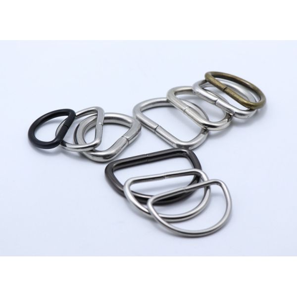 Accessories D-Ring Buckle Metal Wire Half-Circle 304 Stainless Steel Metal Buckles For Bags