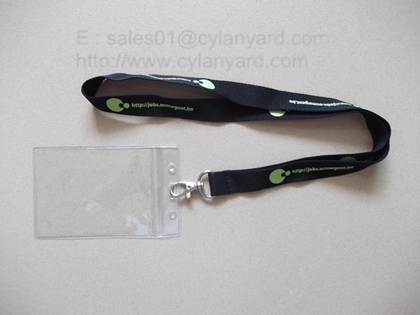 polyester ID tag lanyards ID badge lanyards