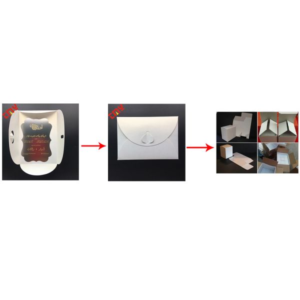 Custom Design Luxury Etched Key Shape Stainless Steel Metal Wedding Invitation Card