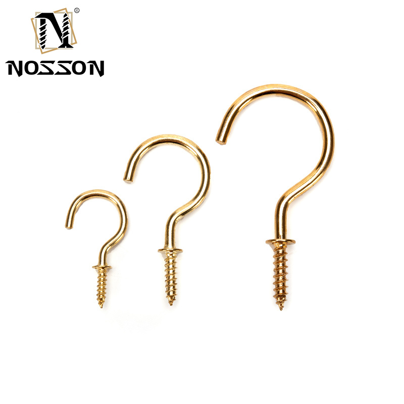 Galvanized Finish Steel Eye Hook Wood Screw Self Tapping Screw M1.6 M2 M2.5 M3 M4 M5 M6 M8 M10 M12 M14 M16 M20 and Sale