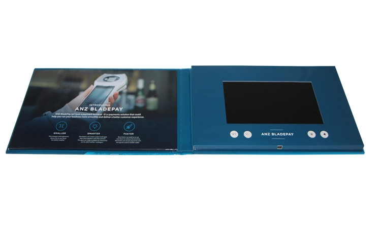 Factory Supply 7Inch 2G Memory A4 Size Digital Module Lcd Video Book Video Brochure Card