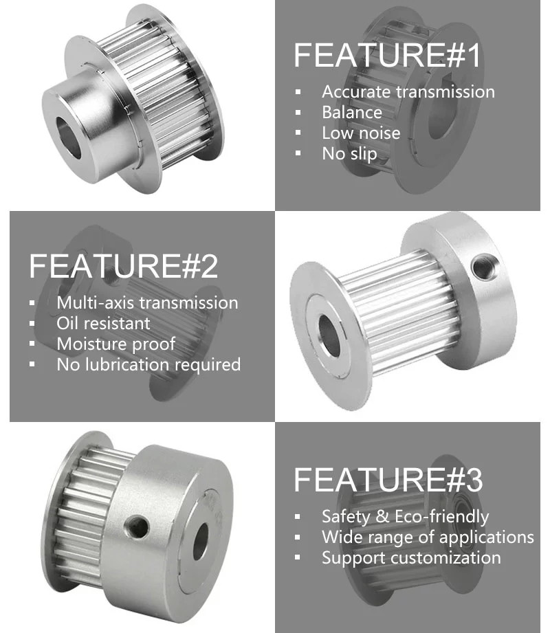 Water Resistant 4mm Aluminum Synchronous Wheel