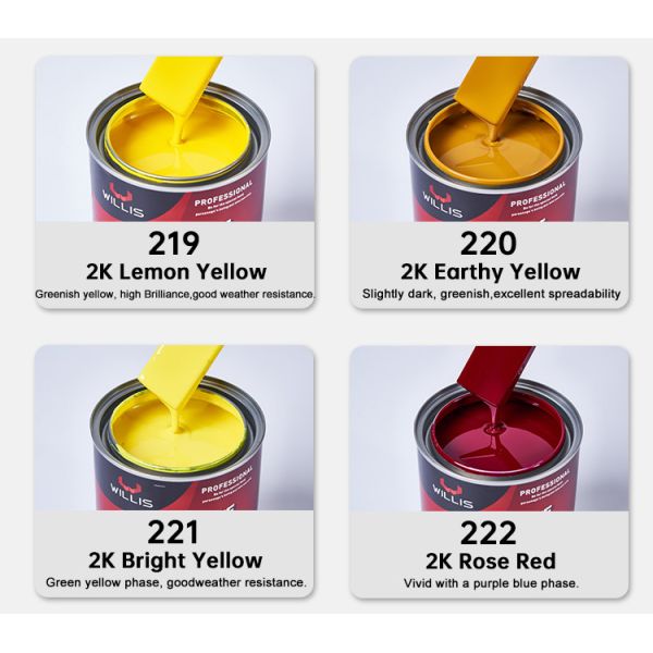 Excellent Gloss and Hardness 2K Solid Paint for Car Finishing