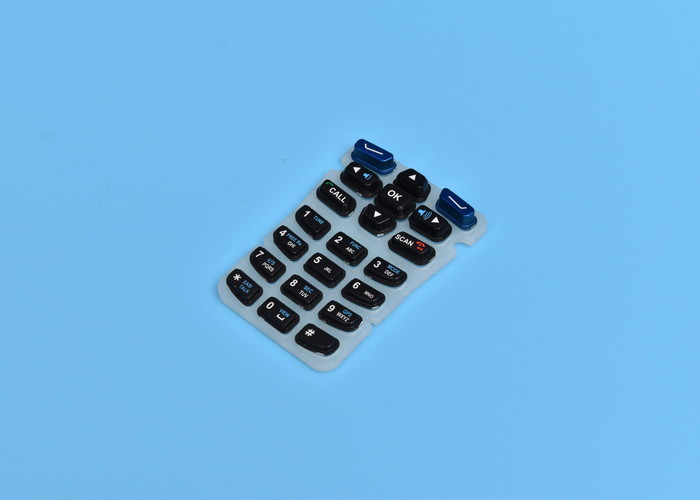 Multiple Keys Rubber Membrane Switch Panel , Heat Resisting Silicone Keypad Cover