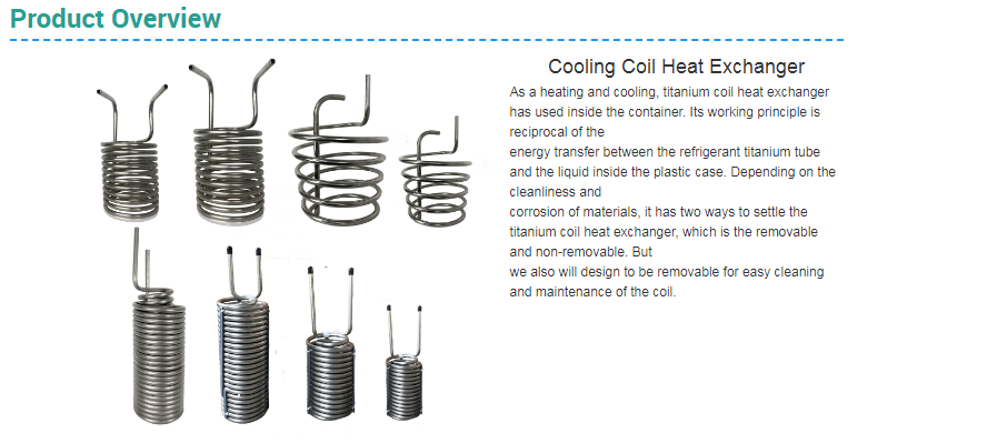 Heat Exchange Aquarium Titanium Evaporator Coils OD 6MM ASTM B337