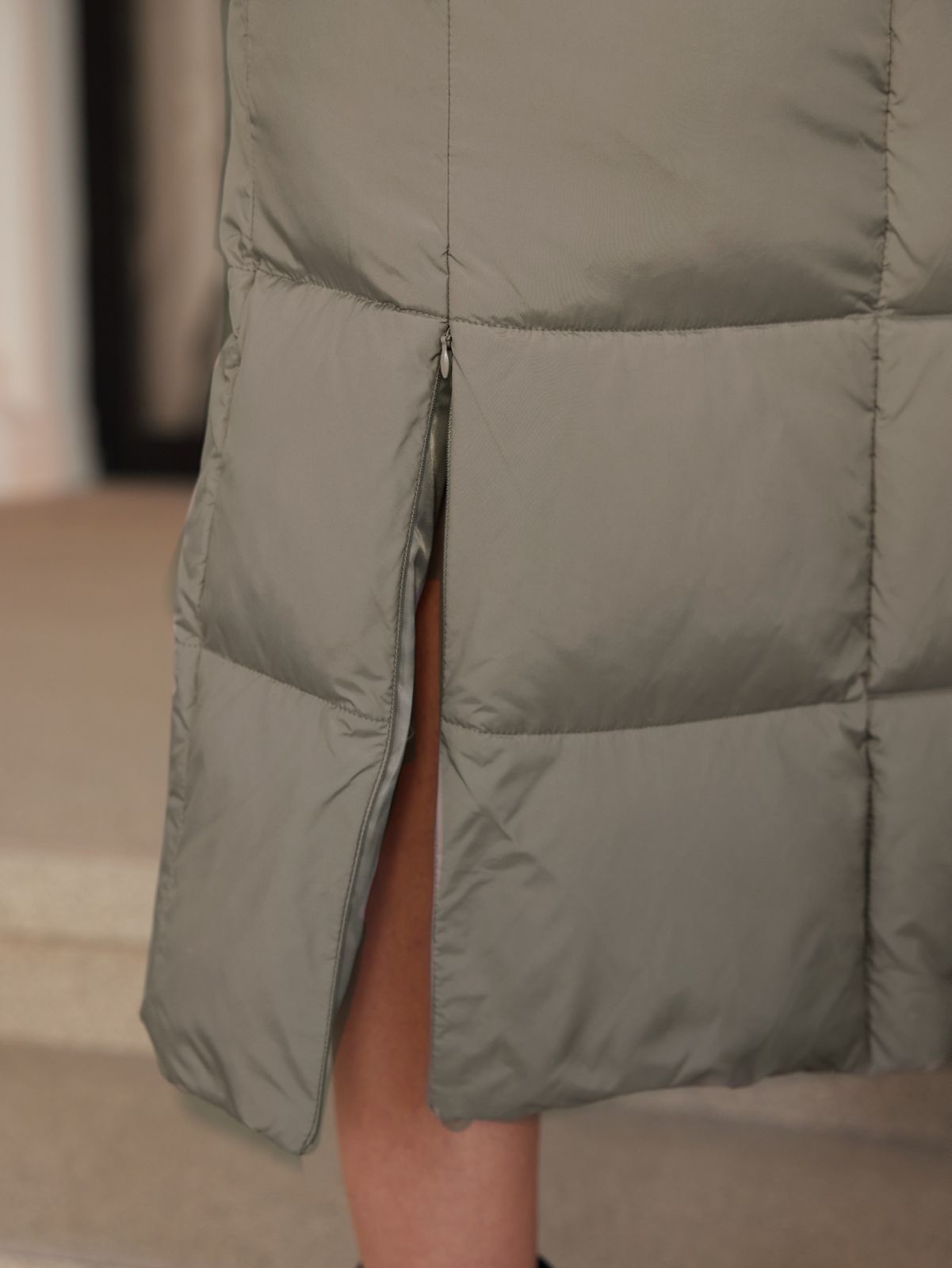 Bio Fluff Woman Coat Hooded Thickened Long Cotton Coat with Slanted Placket and Pleats for Bio Fluff Women s Style, down or biddown coat