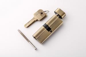 China Antique Brass Door Lock Cylinder 80mm 3 Keys Fixing Screws Mortise Locking Devices on sale