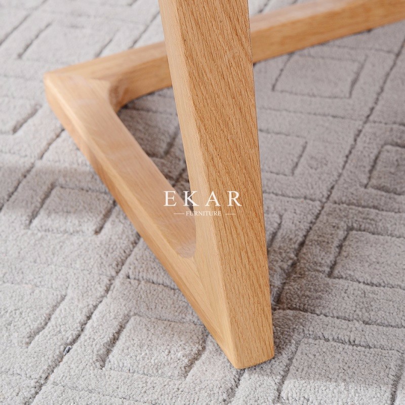 Solid Oak Wood Coffee Table Modern Sofa Table