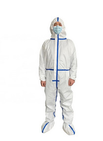 Quality Splashproof Disposable Protective Coveralls With Microporous Film Laminated wholesale