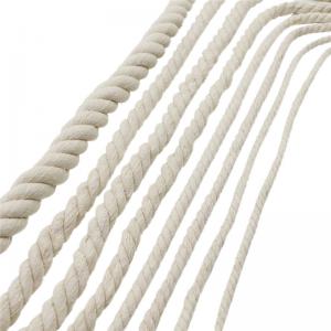 China Twisted Macrame Cord 3mm 4mm 5mm Natural Cotton Rope with Soft Natural Advantage on sale